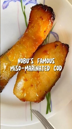 Nobu’s Famous Miso-Marinated Cod is incredibly easily to make 🤩