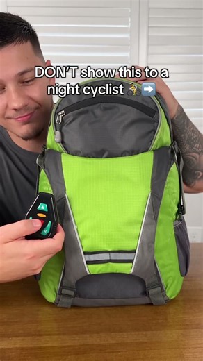 Night Cyclists Need This 🌙 LED Turn Signal Backpack