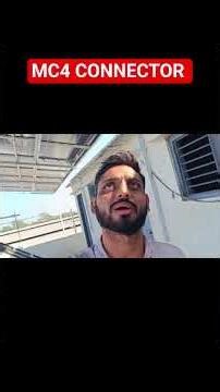 how to connect mc4 connector #solar #mc4connector #earthing #electrical #electrician