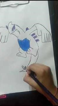 drawing legendary pokemon lugia