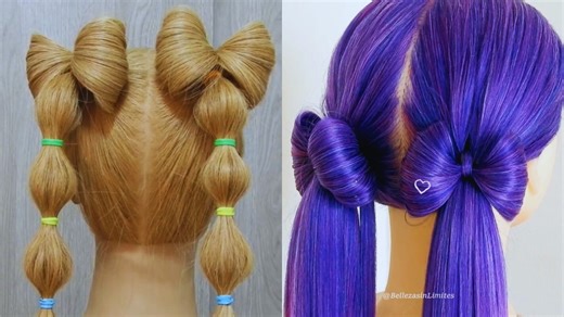 1.7M views · 16K reactions | Cómo Hacer Coletas con Moños . . . #howto #viralvideo #peinados #tutorial #hairstyle | Belleza sin Límites | Facebook