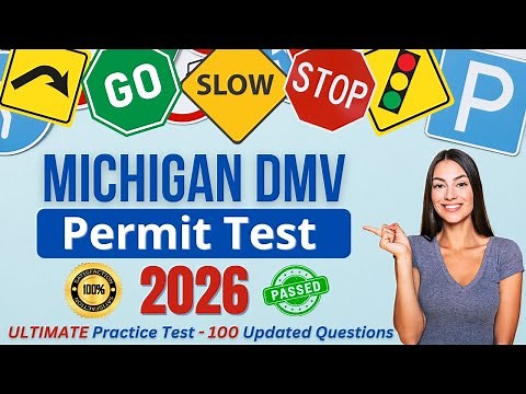 Ultimate Michigan DMV Written Test 2026 | 100 Real Questions & Answers | MI Permit Practice Test
