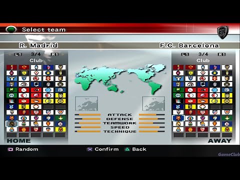 World Soccer Winning Eleven 8 International PS2 - Real Madrid Vs FC Barcelona - Gameplay - PCSX2