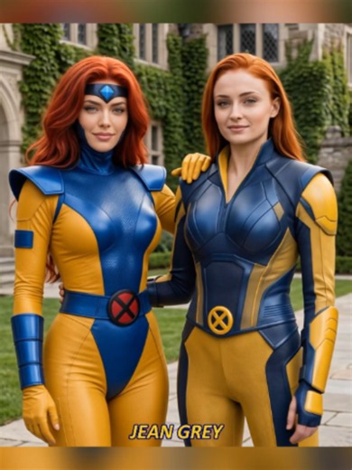 🧬🔥 X-MEN CHARACTERS — COMICS VS. LIVE-ACTION! #XMen #Marvel#LiveAction #pixverseai #jeangrey