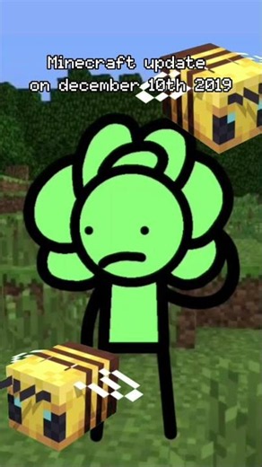 Minecraft Bee update be like: #shorts