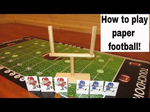 How to play paper football or finger football