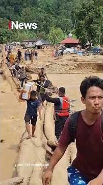 Penampakan Tumpukan Kayu Gelondongan yang Terjang Tapsel dan Tapteng