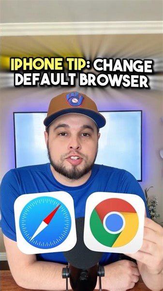 How to Change Browser on iPhone 👨🏻‍💻👀 #iphonetips #safari #chrome