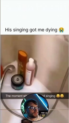 His singing got me dying 😭