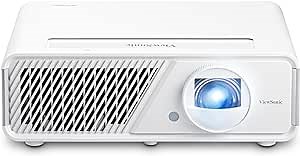 ViewSonic X2 1080p Short Throw Projector with 2300 ANSI Lumens, Cinematic Colors, Vertical Lens Shift, 1.2X Optical Zoom, H&V Keystone Correction and Corner Adjustment