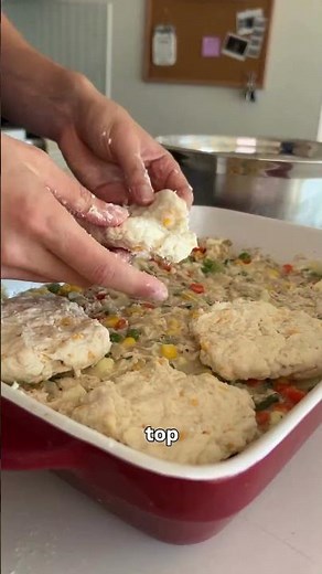 BISCUIT AND CHICKEN POT PIE CASSEROLE
