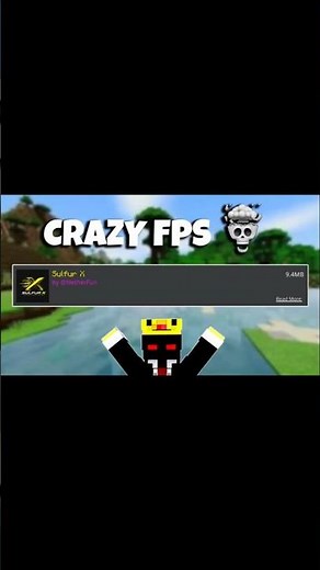 The Best FPS BOOST Mod For MCPE 1.26+ (NO LAG) | Sulfur X #minecraftpe #minecraft #mcpe