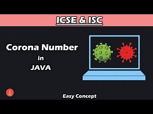 Corona Number in Java | WAP to check whether a number is Corona Number or not | For ICSE | BluejCode