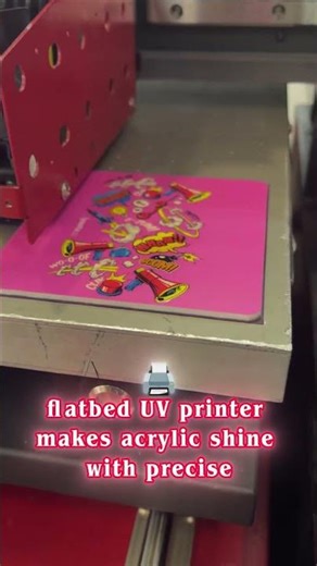 Varnish on Acrylic—Could It Look Any Better? RF-ZZ2C UV Printer #refinecolor #uvprinter