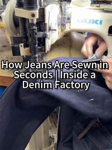 How Jeans Are Sewn in Seconds | Inside a Denim Factory #denimsewing #jeansfactory #denimfactory #howjeansaremade #customdenim #usabrands #streetwearbrand #fashiontok #behindthescenes #manufacturingprocess #denimlife #brandowner #workwear #premiumjeans