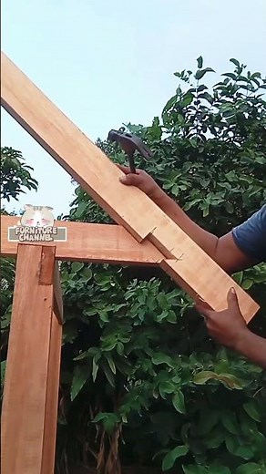 Lock the connection with screws🔥 #woodworking #diy #shorts #furniture #carpenter