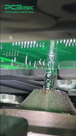 Selective Wave Soldering in Stable Operation | PCBasic Factory Footage