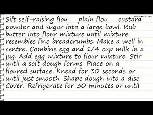 Recipe Apple shortcake with passionfruit icing