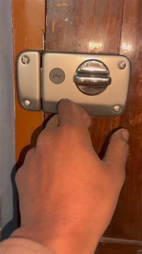 Godrej deadbolt lock installation#dooraccessories #lock #godrej #doorhardware #trending#securitylock