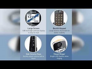 Review: Panasonic DECT 6.0 Expandable Cordless Phone System with Answering Machine and Enhance...