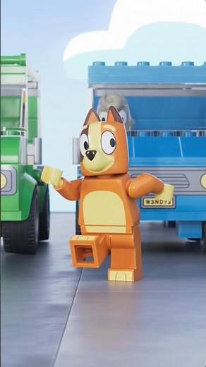 Bingo Goes into Dance Mode! 🪩 LEGO Bluey Shorts 💙 | LEGO Little Ones #bluey #lego #animation