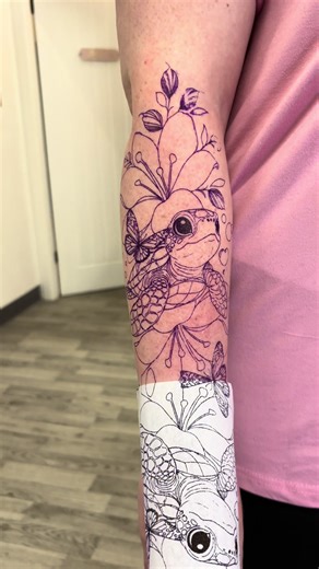 A little cutie 🐢 for my lovely client #turtle #tattoo #tattooideas #tattooinspo #turtletattoo