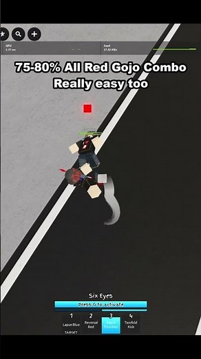 best easy gojo combo jjs #jjk #jjs #jujutsushenanigans #jujutsukaisen #roblox #combo