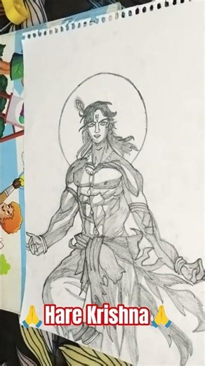 Hare Krishna-Hare Rama | krishan Dwrawing |#drawing #art #krishna #krishnalove #harekrishna