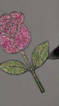 outlining old colorings in black glitter since people requested it ✨ #glitterpens #coloring