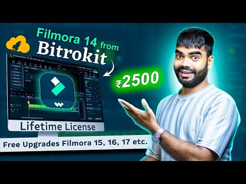 Buy Wondershare Filmora ''Lifetime License'' Discounted Price ₹2500/- Only from Bitrokit👌👌