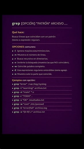 El comando grep en #linux