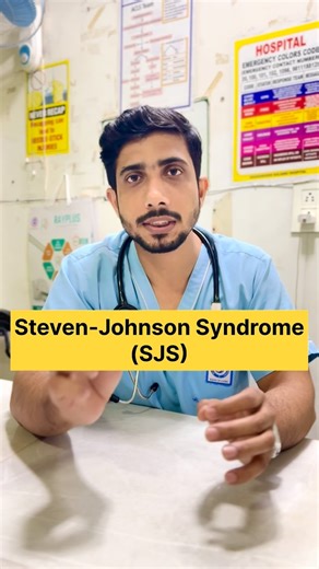 Dr. Azeem Habeeb | Steven-Johnson Syndrome (SJS) is a rare but life-threatening reaction, usually triggered by medications. It often starts with fever and... | Instagram