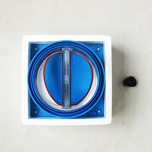 [Hot Item] ABS Exhaust Fan Check Valve Back Draft Damper for Airflow Ducting Insert Folding Blades Ducting in Range Hoods and Bathrooms Fans Kitchen