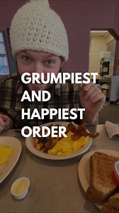 My chef husband lets the grumpiest customer and happiest customer choose his order. He had no idea what he was in for! (Thanks to our amazing waitress, Alyssa, for letting us film and for giving us such a great experience at Russ’s!) Go out and support your local diner! #midwestfood #chefhusband #thechefandwife #marriagehumor dinerfood | The Everyday Chef and Wife