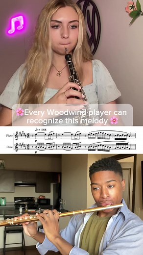 Creative Flute and Oboe Duet from Afar