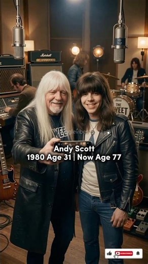 The Sweet Then vs Now | Glam Rock Legends Age Evolution #nostalgia #shorts