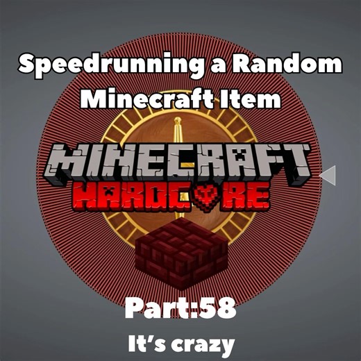 Speedrunning a Random Minecraft Item | part:58 #Minecraft #minecraftmemes #gaming #fyp #speedrun