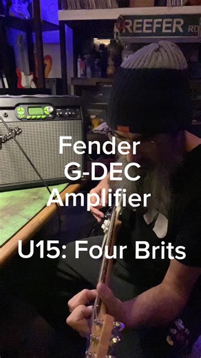 Fender G-DEC Amplifier Going through the effects channels- U15: Four Brits - #luthiersoftiktok #original #fender #amplifier #xybca