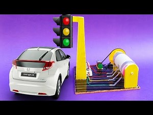 How To Make A Automatic Traffic Signal Light School Project | Traffic Signal Light Science Project