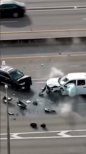 Car Crash Chaos: Bumpers Flying, Glass Shattering Everywhere