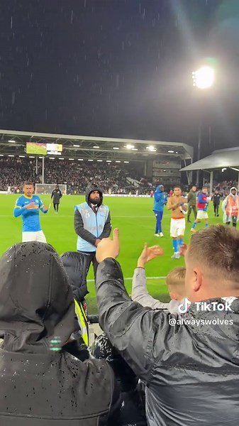 Wolves fans show love to Joao Gomes and Andre after they were benched for start of the game v Fulham #wwfc #joaogomes #wolvesfans #wolverhamptonwanderers