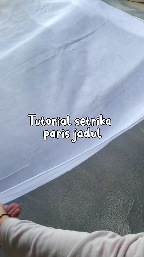 Tutorial Setrika Hijab Segi Empat Paris