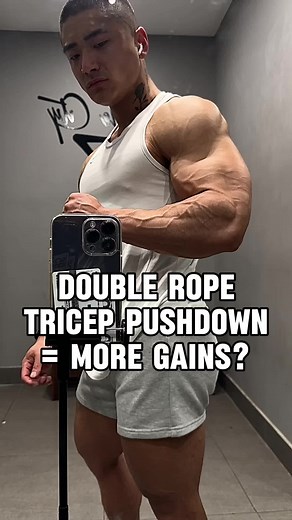 Double Rope Tricep Pushdown for Maximum Gains | Gym Workout Tips