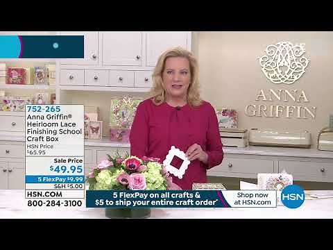 Anna\nGriffin Heirloom Lace Finishing School Craft Box