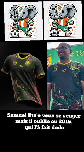 Maillot spécial Cameroun pour affronter la Côte d'Ivoire