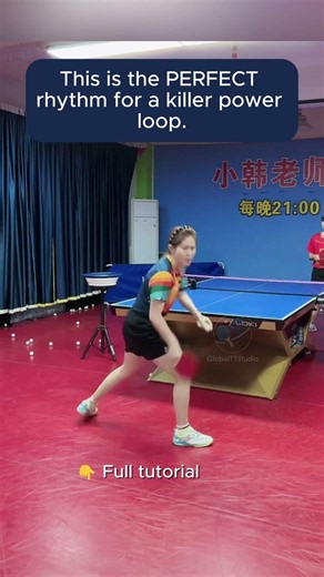 Killer Power Loop Rhythm! 💥🏓 #tabletennistutorial #pingpongtips #pingpongtricks