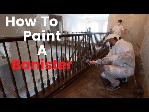 HOW TO PAINT A BANISTER IN 3 SIMPLE STEPS | STAIR RAIING TRANSFORMATION| TUTORIAL 4K
