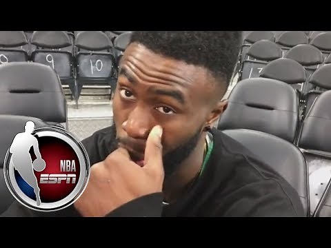 Jaylen Brown plans to wear eye goggles for a week | ESPN