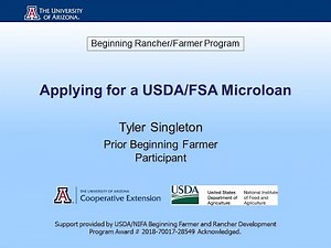 Applying for a USDA/FSA Microloan