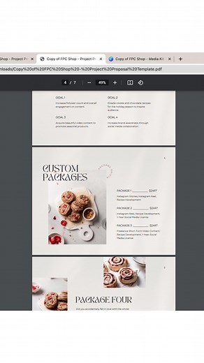 creating a project proposal for a client #freelance #foodphotography #creativebusiness #businessrelationships #canvatemplates #projectproposal #workflow #canva #foodphotographer #foodphotographybusiness